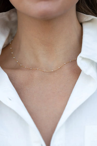 Lizzy Necklace: Two-Tone